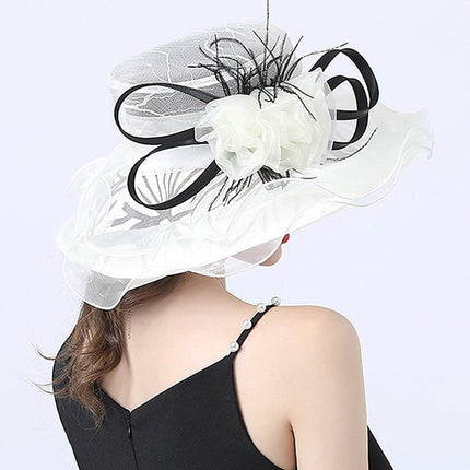 Chapeau de soleil, fascinateur - Noir - M (56 - 58cm) | La boutique du chapeau