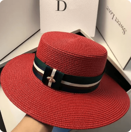 Chapeau de soleil homme & femme - rouge - M (56 - 58cm) | La boutique du chapeau