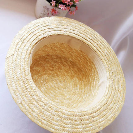 Chapeau de soleil paille - Beige - M (56 - 58cm) | La boutique du chapeau