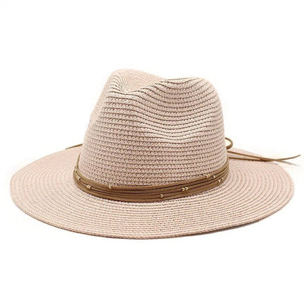 Chapeau de soleil panama - Rose clair - M (56 - 58cm) | La boutique du chapeau