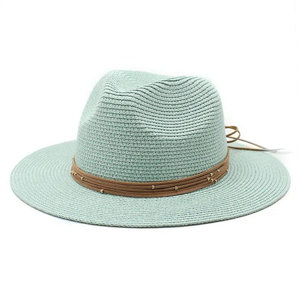 Chapeau de soleil panama - Vert menthe - M (56 - 58cm) | La boutique du chapeau