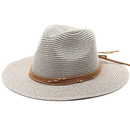 Chapeau de soleil panama - Gris - M (56 - 58cm) | La boutique du chapeau