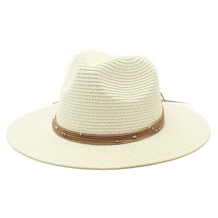 Chapeau de soleil panama - Crème - M (56 - 58cm) | La boutique du chapeau