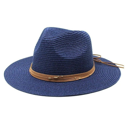 Chapeau de soleil panama - Rouge - M (56 - 58cm) | La boutique du chapeau