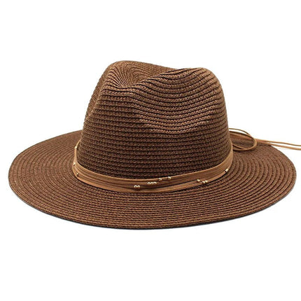 Chapeau de soleil panama - Marron - M (56 - 58cm) | La boutique du chapeau