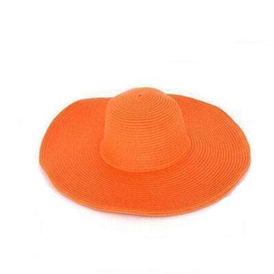 Chapeau de Soleil Pliable - Orange - M (56 - 58cm) | La boutique du chapeau