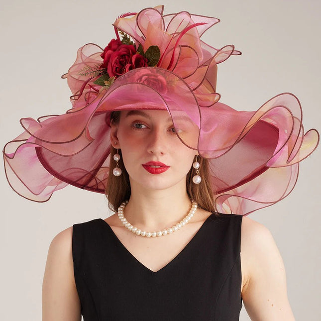 Chapeau d'église - Rouge - M (56 - 58cm) | La boutique du chapeau
