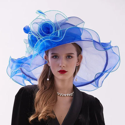 Chapeau d'église femme - Bleu foncé - M (56 - 58cm) | La boutique du chapeau