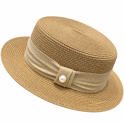 Chapeau d'été en paille - Kaki - M (56 - 58cm) | La boutique du chapeau