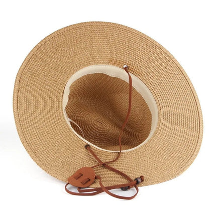 Chapeau d'été en paille - Kaki - M (56 - 58cm) | La boutique du chapeau