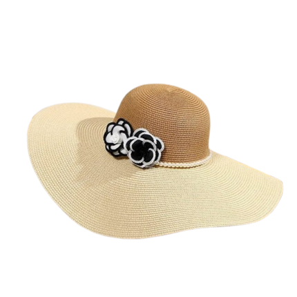 Chapeau d'été pour femmes - Kaki/beige - M (56 - 58cm) | La boutique du chapeau