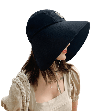 Chapeau d'été Protection UV pour femmes - Noir - M (56 - 58cm) | La boutique du chapeau