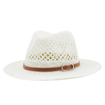 Chapeau d'été provençal en paille - Blanc - M (56 - 58cm) | La boutique du chapeau