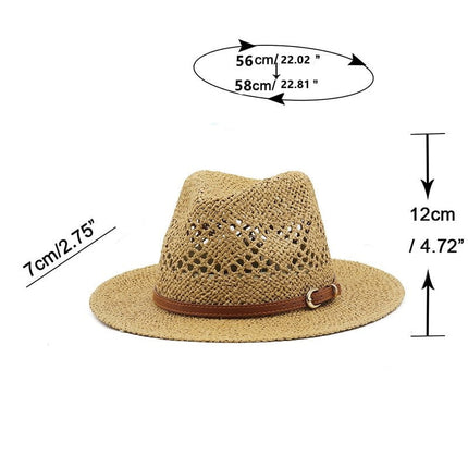 Chapeau d'été provençal en paille - Beige - M (56 - 58cm) | La boutique du chapeau