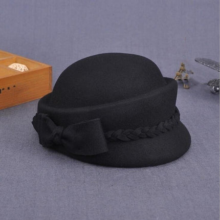 Chapeau d'hiver 100% laine Australienne - Noir - M (56 - 58cm) | La boutique du chapeau