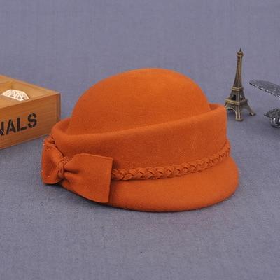 Chapeau d'hiver 100% laine Australienne - Orange - M (56 - 58cm) | La boutique du chapeau