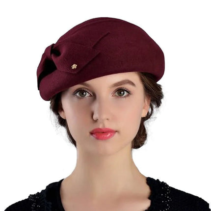 Chapeau en feutre - Bordeaux - M (56 - 58cm) | La boutique du chapeau