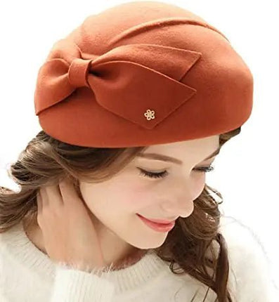 Chapeau en feutre - Orange - M (56 - 58cm) | La boutique du chapeau