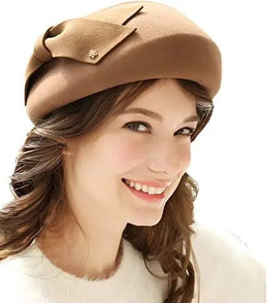 Chapeau en feutre - Beige - M (56 - 58cm) | La boutique du chapeau