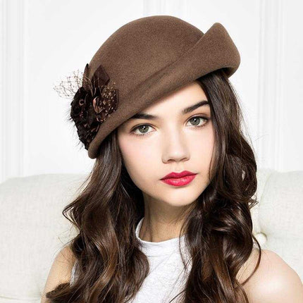 Chapeau en feutre de laine - Noir - M (56 - 58cm) | La boutique du chapeau