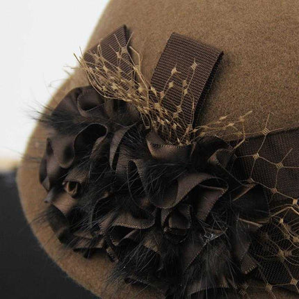 Chapeau en feutre de laine - Rouge - M (56 - 58cm) | La boutique du chapeau
