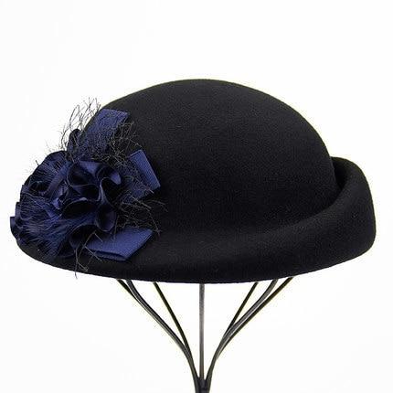 Chapeau en feutre de laine - Noir - M (56 - 58cm) | La boutique du chapeau