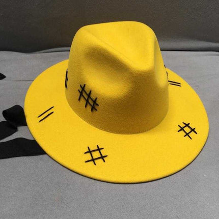 Chapeau en laine jaune - M (56 - 58cm) - | La boutique du chapeau