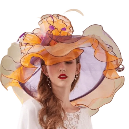 Chapeau en Organza - Orange - M (56 - 58cm) | La boutique du chapeau
