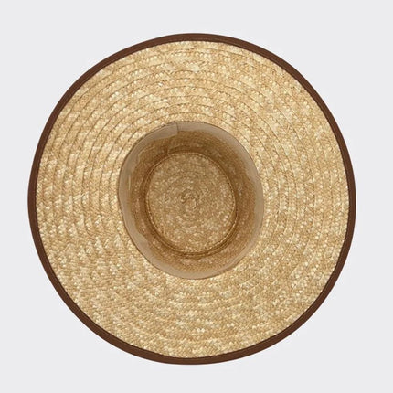 Chapeau en paille à large bord - Café rond - M (56 - 58cm) | La boutique du chapeau