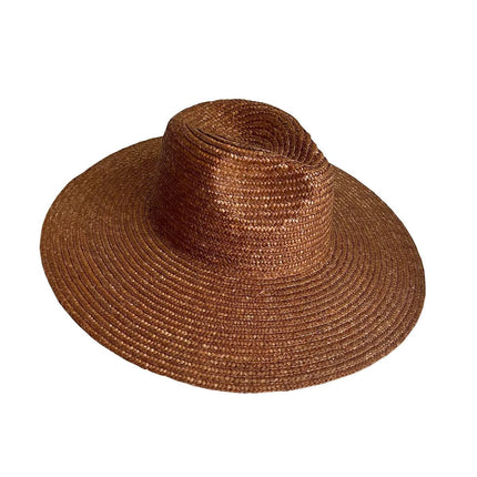 Chapeau en paille femme - Café - M (56 - 58cm) | La boutique du chapeau
