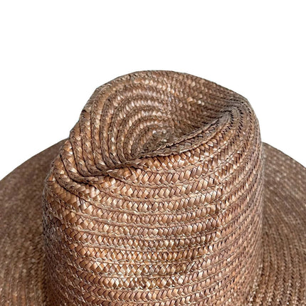 Chapeau en paille femme - Café - M (56 - 58cm) | La boutique du chapeau