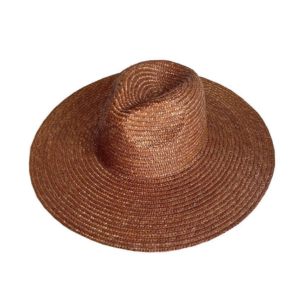 Chapeau en paille femme - Café - M (56 - 58cm) | La boutique du chapeau