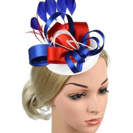 Chapeau Fascinateur avec pince - Blanc - | La boutique du chapeau