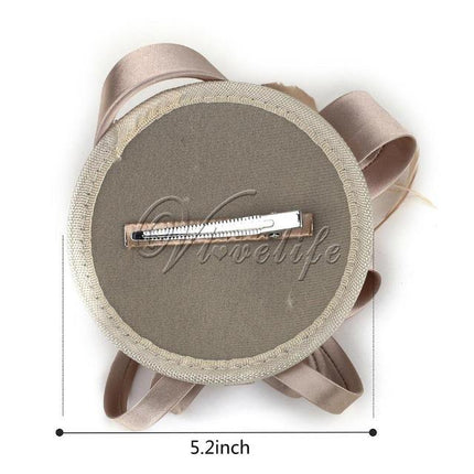 Chapeau Fascinateur avec pince - Bronze - | La boutique du chapeau