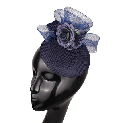 Chapeau Fascinator Femme - Bleu foncé - | La boutique du chapeau