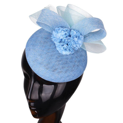 Chapeau Fascinator Femme - Bleu ciel - | La boutique du chapeau