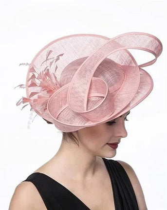 Chapeau Fascinator Gala - Rose - | La boutique du chapeau