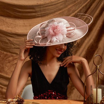 Chapeau Fascinator Gala - Rose foncé - | La boutique du chapeau