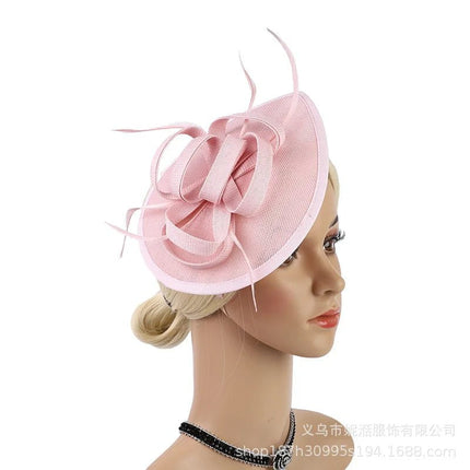 Chapeau Fascinator femme - Rose - | La boutique du chapeau