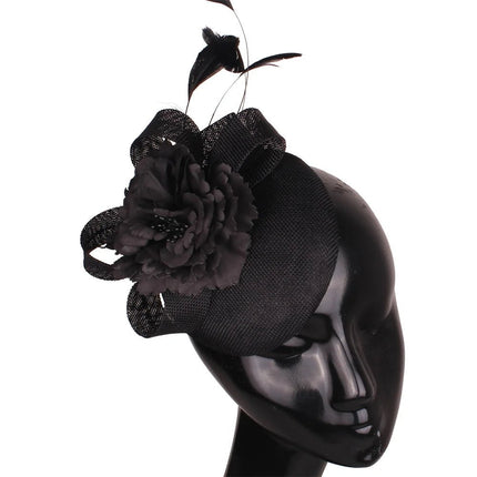 Chapeau Fascinator Soirée - Noir - | La boutique du chapeau