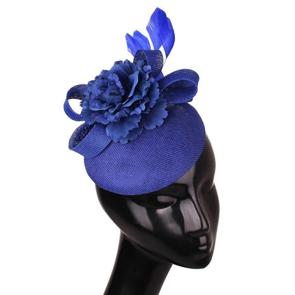 Chapeau Fascinator Soirée - Bleu - | La boutique du chapeau