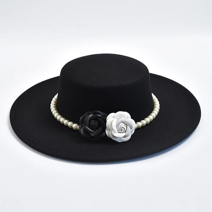 Chapeau Fedora Artisan pour Femme - Noir - M (56 - 58cm) | La boutique du chapeau