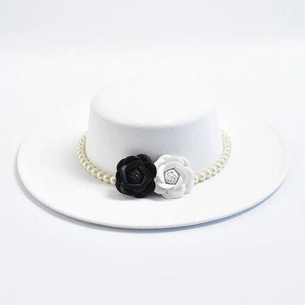 Chapeau Fedora Artisan pour Femme - Blanc - M (56 - 58cm) | La boutique du chapeau