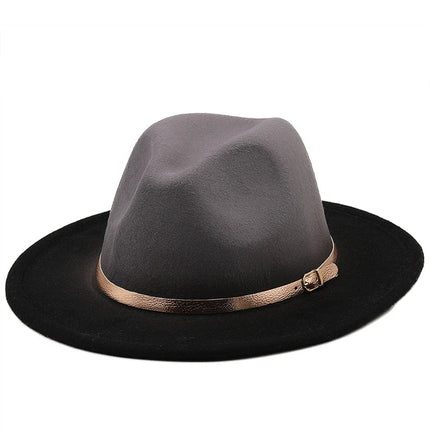 Chapeau Fedora Artistique pour Femme - Noir/gris - M (56 - 58cm) | La boutique du chapeau