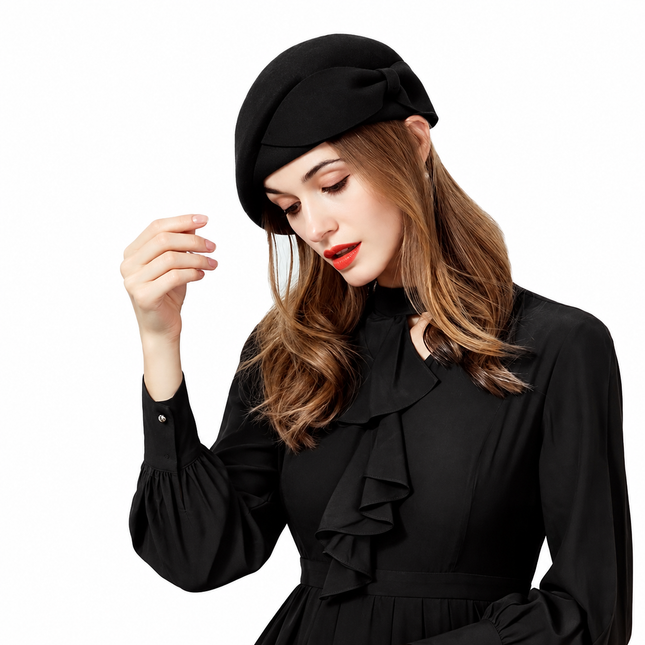 Chapeau Fedora Automne pour Femme - Noir - | La boutique du chapeau