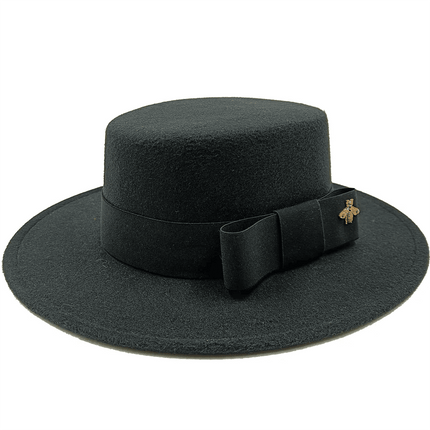 Chapeau fedora unisexe coton - Noir - M (56 - 58cm) | La boutique du chapeau