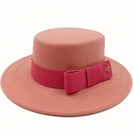 Chapeau fedora unisexe coton - Rose - M (56 - 58cm) | La boutique du chapeau
