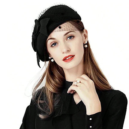 Chapeau Fedora pour Femme - Noir - M (56 - 58cm) | La boutique du chapeau