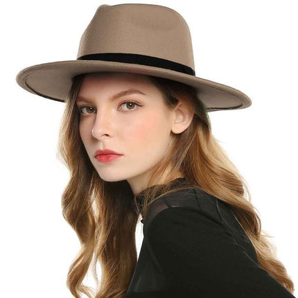 Chapeau Fédora en feutre de laine - Marron - M (56 - 58cm) | La boutique du chapeau