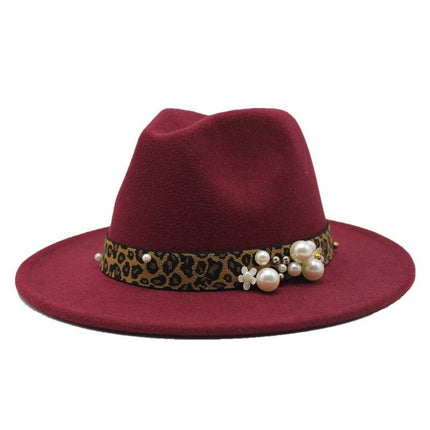 Chapeau Fedora en laine - Bordeaux - M (56 - 58cm) | La boutique du chapeau